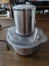 小熊（Bear）绞肉机家用 辅食机婴儿绞馅机碎肉机料理机饺子肉馅搅拌机打蒜器电动搅肉机约2L钢碗双刀QSJ-L03K3 实拍图