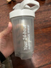 摇摇杯健身运动水杯男奶昔防漏搅拌杯子刻度杯奶茶摇杯蛋白粉水壶 灰色活动专享+带刻度+不锈钢球500ml 实拍图