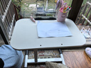 甄严选 可移动电脑桌升降床边桌床上学习桌办公懒人书桌简易折叠小桌子 【可折叠】暖白色60*40CM 实拍图