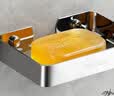 卡贝（cobbe）创意肥皂盒浴室肥皂架壁挂卫生间置物架肥皂网酒店皂碟沥水香皂盒 304不锈钢皂碟（短款） 实拍图