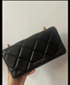CHARLES&KEITH质感菱格链条小方钱包女包包女包生日礼物CK6-10680924 Black黑色 XS 实拍图