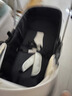 纽贝耳newber婴儿车 婴儿推车 婴儿车0-3岁用折叠可坐可躺带减震 可换向 黑白 防风保暖罩+防蚊罩+护脊板 实拍图