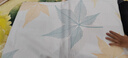 水星家纺四件套床上用品 100%纯棉 全棉印花套件 ins花卉风 被套床单枕套 繁花落枫(纯棉-透气舒爽） 1.8米床 床单款 （被套220*240cm） 实拍图