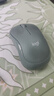 罗技（Logitech）M221 轻音鼠标 无线鼠标 办公鼠标 对称鼠标 带无线微型接收器 薄荷绿 实拍图