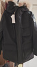 京东京造【进口极寒95鹅绒服】羽绒服男外套女冬季新款中长款 曜石黑 M 实拍图