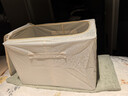 佳帮手布艺收纳箱 衣服棉被整理箱衣物储物箱百纳箱 米色大号 1只装 实拍图