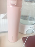 乐扣乐扣（LOCK&LOCK）316不锈钢保温杯水杯慕斯弹跳盖杯子直身杯男女士学生儿童保温杯 粉色400ml 实拍图