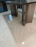 卡尔适轻奢极简岩板餐桌家用小户型现代简约金属长方形餐桌椅组合BN228 岩板餐桌【维克深灰】 160*90*75cm【全托底板】 实拍图
