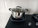 特福（Tefal）汤锅不锈钢锅加厚炖锅汤锅燃气灶电磁炉通用大容量炖煮锅 24cm 实拍图