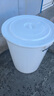 法欧诺牛筋大水桶塑料桶加厚大容量家用带盖圆桶储水桶酿酒发酵桶叉车桶 380L白色带盖 实拍图