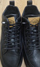 卡帝乐鳄鱼（CARTELO）男鞋秋冬季软底潮流鞋子男英伦风皮鞋男士休闲板鞋 黑色加绒 41 实拍图