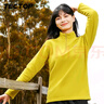 探拓（TECTOP）抓绒衣 户外加厚保暖女抓绒衣纯色立领半开衫柔软舒适抓绒衣 WZRY034 女款姜黄色 M 实拍图