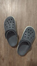 卡骆驰（CROCS）洞洞鞋贝雅卡骆班轻便耐磨一脚蹬休闲鞋|205089 石板灰/青柠绿-0GX 41 /42(260mm) 实拍图