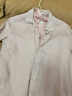 优衣库女装法国麻衬衫长袖衬衣上衣空调衫薄外套475647 10 水粉色 M /160/84A 实拍图