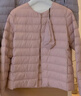 鸭鸭（YAYA）佟丽娅同款轻薄羽绒服女新款冬季短款圆领内胆修身时尚薄外套男 粉色【女款无领】 XL 【建议115-125斤】 实拍图