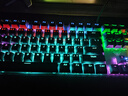狼蛛（AULA）F2088机械键盘 有线键盘 游戏键盘 104键背光键盘 宏编程 电脑键盘 黑色 茶轴 精英版 实拍图