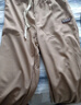 京峋休闲裤子男秋冬季潮流束脚工装裤冬天加绒男生宽松九分运动卫长裤 黑色+深灰（加绒款） L 【建议体重100-120斤左右】 实拍图