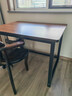超·奈（CHAONAI）【顺丰到家】电脑桌家用台式简约办公卧室小户型学习桌简易书桌子 【单桌25MM厚桌面】黑架+古橡木 长100CM宽70CM高75CM 实拍图
