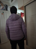 雪中飞轻薄短款羽绒服女2025新款连帽户外休闲百搭时尚显瘦保暖秋冬外套 烟雾紫 XL （118-128斤） 实拍图
