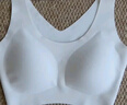 ubras【2件装】无尺码免拆美背内衣女背心无钢圈文胸罩无痕舒适包裹 奶盐蓝+燕麦奶 均码 （A-C杯） 实拍图