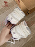 骆驼（CAMEL）漫游复古慢跑鞋女加绒运动鞋子 K23S09L7014A 米白/香芋紫 37 实拍图