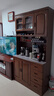 晨伴 餐边柜实木酒柜多功能中式靠墙收纳柜茶水碗柜餐厅置物架组合柜 胡桃色【泰国进口橡木】 【105*42*200cm】 实拍图