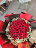 幽客玉品鲜花速递红玫瑰花束表白送女友老婆生日礼物全国同城配送 33朵红玫瑰花束—女王款 实拍图