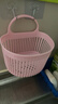 【百万爆款】浴室收纳篮卫生间壁挂式免打孔沥水篮置物架收纳盒 粉红色 无规格 实拍图