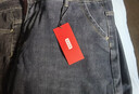 京东京造牛仔裤男士裤子男休闲裤秋季百搭复古锥形 黑灰色 38 实拍图
