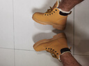 唐狮（TonLion）马丁靴男鞋秋冬季加绒棉鞋靴子男高帮休闲大黄靴男作战靴 黄色 42 实拍图