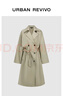 UR2025秋季新款女装气质双排扣腰带风衣外套UWM150045 实拍图