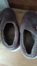 京东京造【温暖御寒】软弹秋冬家居棉拖鞋室内保暖棉拖鞋男士深咖色42-43 实拍图