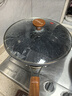 三禾炒锅无涂层铁锅不粘锅炒菜锅炒锅不锈燃气专用黑色圆底TC32T10 实拍图