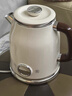 美的（Midea）艺术家电热水壶  烧水壶自动断电保温一体  1.6L大容量电热水壶 316L不锈钢恒温壶 精准控温 63-Q 实拍图