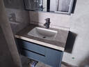 艺昕浴室柜 岩板一体盆洗手洗脸台盆柜组合卫生间岩板无缝洗漱台套装 80cm轻奢灰-岩板陶瓷无缝盆 实拍图