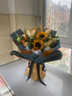 艾斯维娜鲜花速递向日葵混搭花束生日礼物全国同城配送 向日葵香槟韩式花束 实拍图