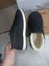 3514保暖羊毛布鞋老人鞋套脚款男士爸爸鞋冬季加厚棉鞋 黑色 44  实拍图