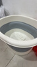 本迪泡脚桶带盖可折叠硅胶洗脚盆保温洗脚桶足浴盆泡小腿泡脚盆有盖 实拍图