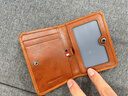 WILLIAMPOLO超薄真皮小卡包男士复古头层牛皮卡夹驾驶证名片夹皮套迷你皮夹 棕色 5卡位 实拍图