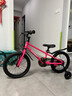 途锐达铝合金儿童自行车3-6-8岁女孩男孩脚踏车小孩学生单车16寸蔷薇粉 实拍图