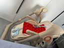 小主早安（BeBeMorning）宝宝餐椅电动摇摇椅二合一婴儿儿童哄睡便携餐桌椅子豪华款卡其色 实拍图
