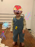 儿童牛仔背带裤男宝宝春秋装2025款男童女童连体牛仔长裤婴儿裤子 宝蓝色 恐龙牛仔背带裤126 90 （22-28斤) 实拍图
