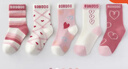 巴布豆5双装儿童袜子秋冬棉袜女童中童小女孩宝宝秋季厚款中筒袜 【五双装】巴布豆条纹爱心款 2-4岁 (建议脚长14-16cm) 实拍图