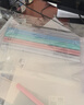 少年伴文件夹抽拉报告夹10只A4透明拉杆商务办公文具抽杆夹水滴夹资料收纳册简历产检报告夹纸试卷夹8mm 实拍图