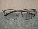 依视路（ESSILOR） 钻晶系列高清耐磨防蓝光近视超薄镜片专业配度数眼镜架男女镜框 金属-全框-2062GY-透明灰 镜框+依视路膜御防蓝光1.67现片 实拍图