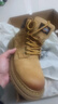 Dickies马丁靴男靴2025秋冬百搭靴子男女情侣大黄靴加绒厚底增高鞋工装靴 土黄 39 【偏大一码，适合运动鞋40】 实拍图