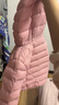 亚瑟士（asics）童装25年冬季儿童柔软舒适三防轻薄保暖羽绒服【高充绒量】 粉色 清洁度1000-鸭绒 120 充绒量62.4g 实拍图