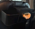 车载多功能收纳盒椅背置物架汽车水杯架座椅后背排储物盒车内挂钩 棕色1个-升级版（一体手机支架） 实拍图