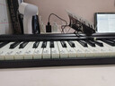 特伦斯电子琴88键折叠琴成人儿童初学电钢键盘教学乐器V10家用便携钢琴 典雅黑+原装琴包 实拍图
