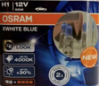 欧司朗（OSRAM）汽车灯泡 大灯远光灯近光灯卤素灯 亮白蓝H7【4000K】12V 55W 实拍图
